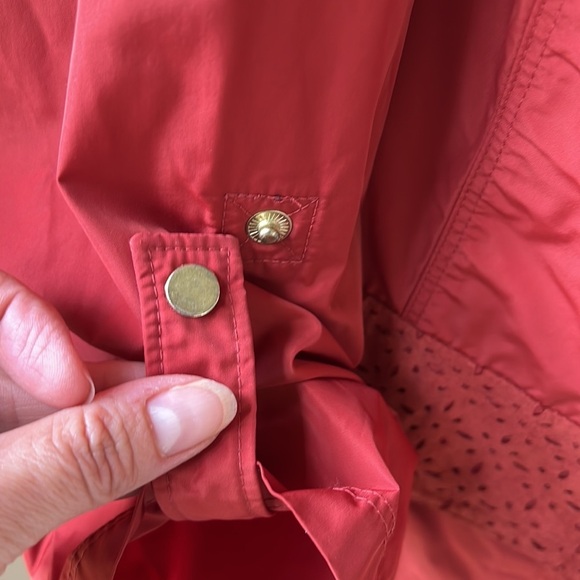 Chico’s Zenergy Finley Suede Detail Jacket Wind Breaker. Rust Orange XL - Picture 7 of 10
